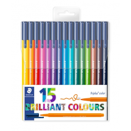 triplus® color 323 - Set feutres coloriage pointe moyenne 1 mm assortis