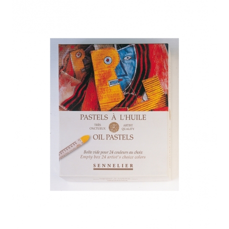 Pastel à l'huile Sennelier Boite VIDE carton pour 24 pastels