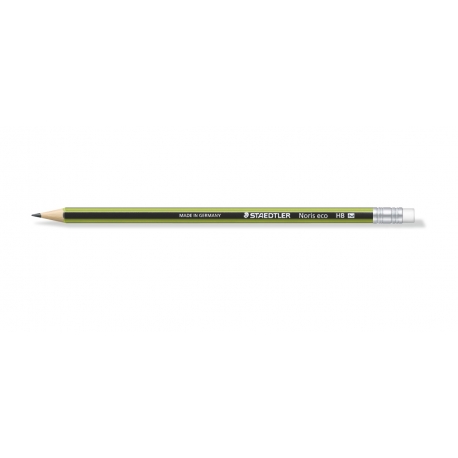 Noris® Eco 182 30 - Crayon graphite WOPEX® HB embout gomme