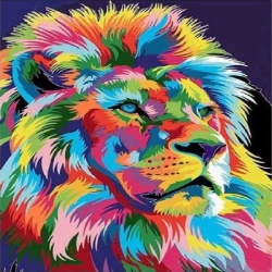 Peinture par numéro Lion...